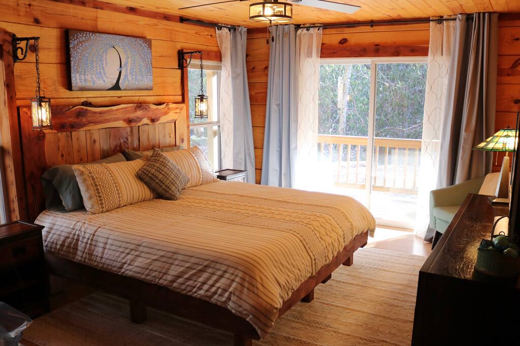 Master bedroom in soft afternoon light