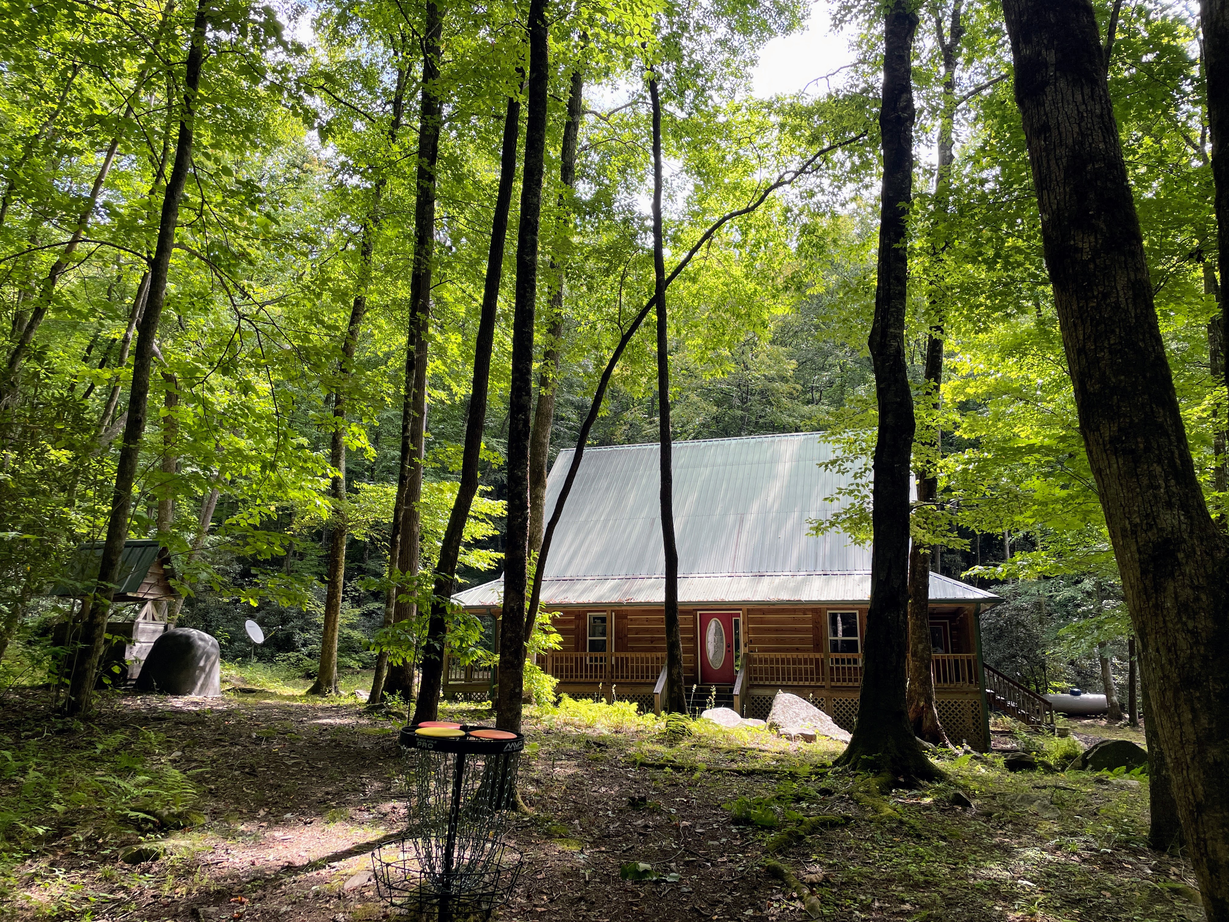 Cabin from a distance
